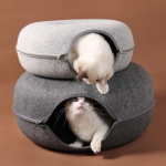 cama para gatos interativa